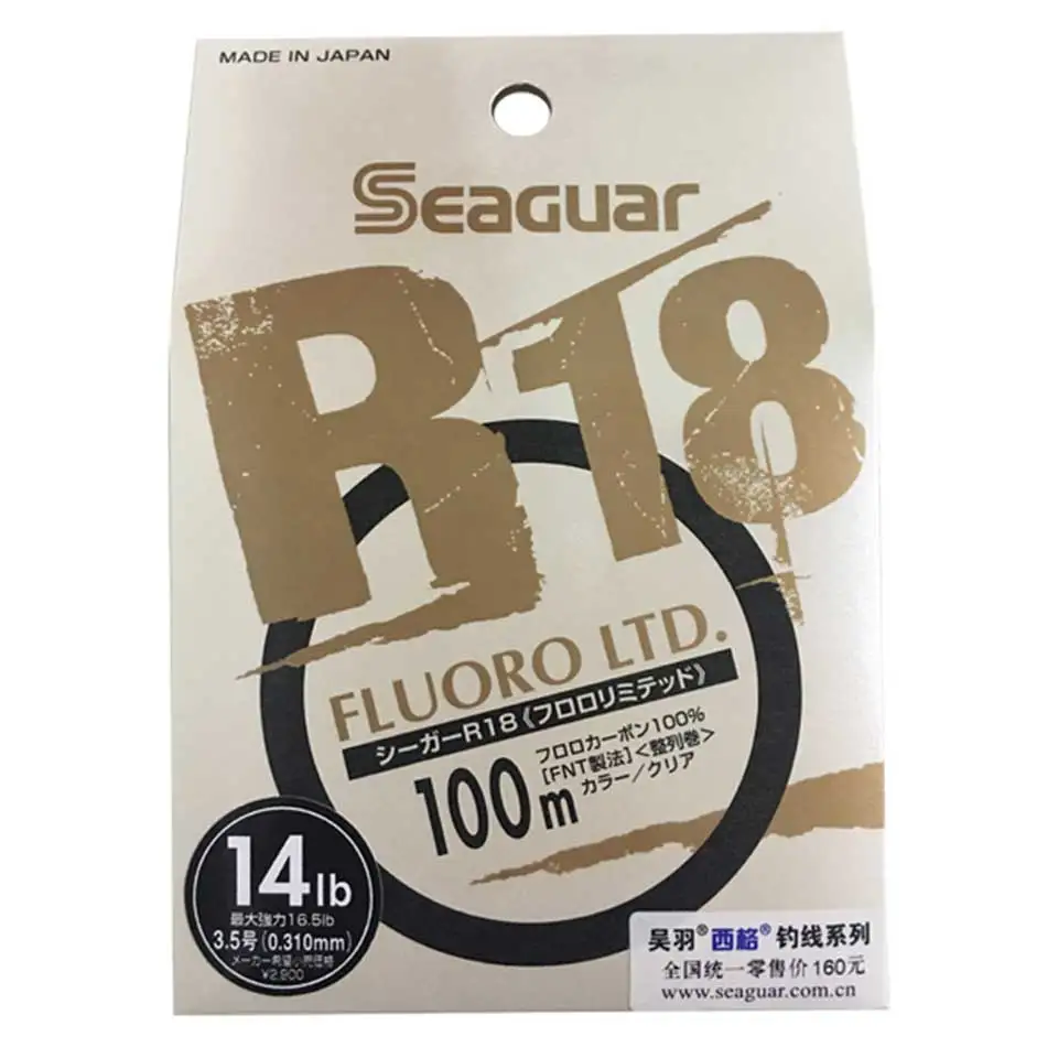 Леска рыболовная SEAGUAR фторуглеродная 80/100 м 100% сделано в Японии|Рыболовные лески| |