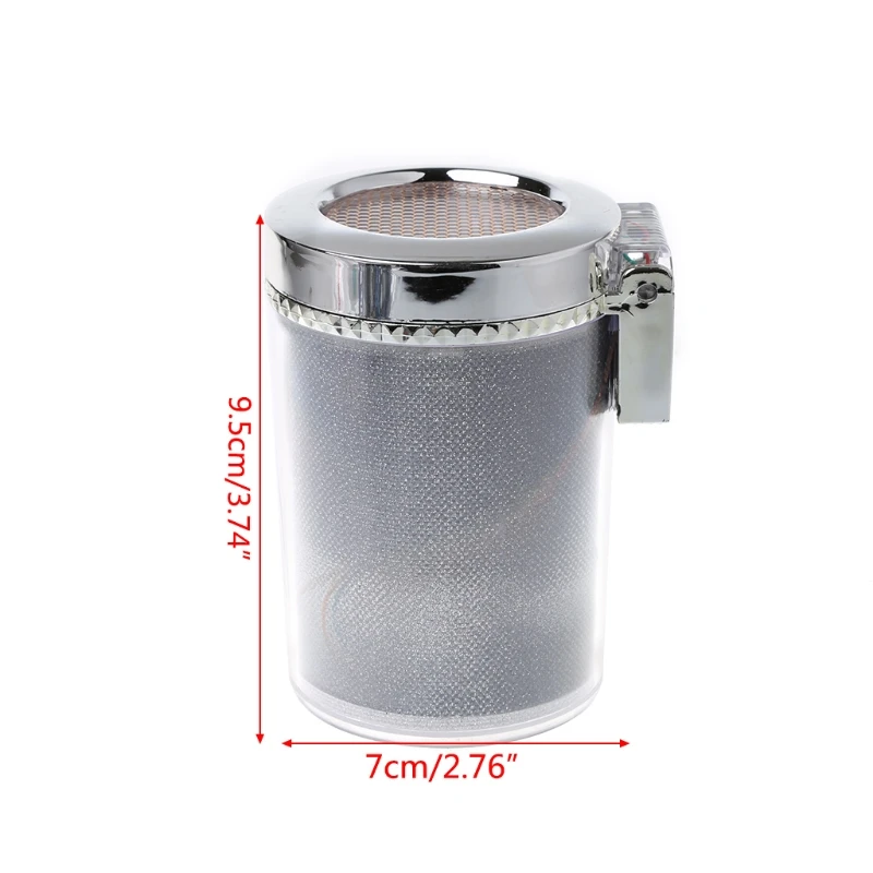 

Car Ashtray with LED Light Cigarette Cigar Ash Tray Container Smoke Ash Cylinder Smoke Cup Holder Storage Cup Auto Accessories
