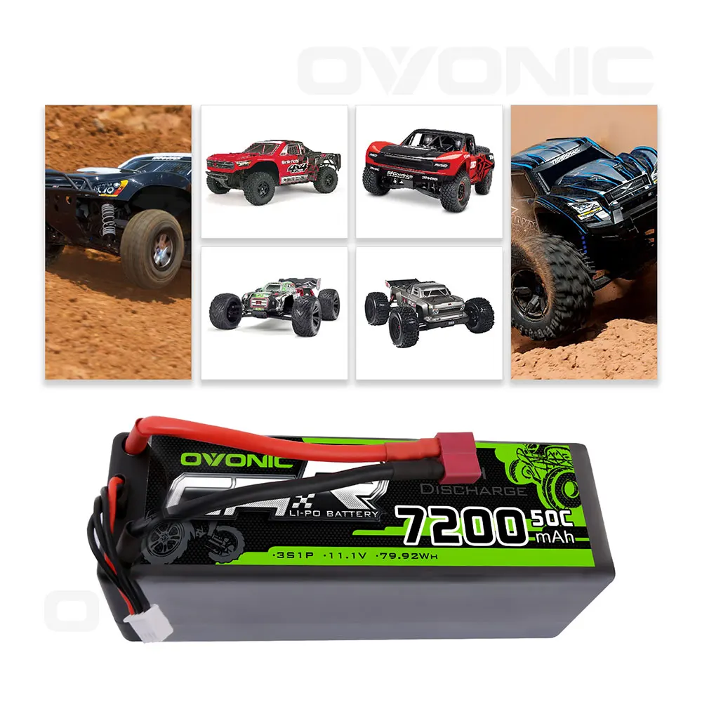 Ovanic 7200mAh 3S1P/11 1 V Lipo батареи упаковка Deans Жесткий Чехол питание для осевой гонки Redcat