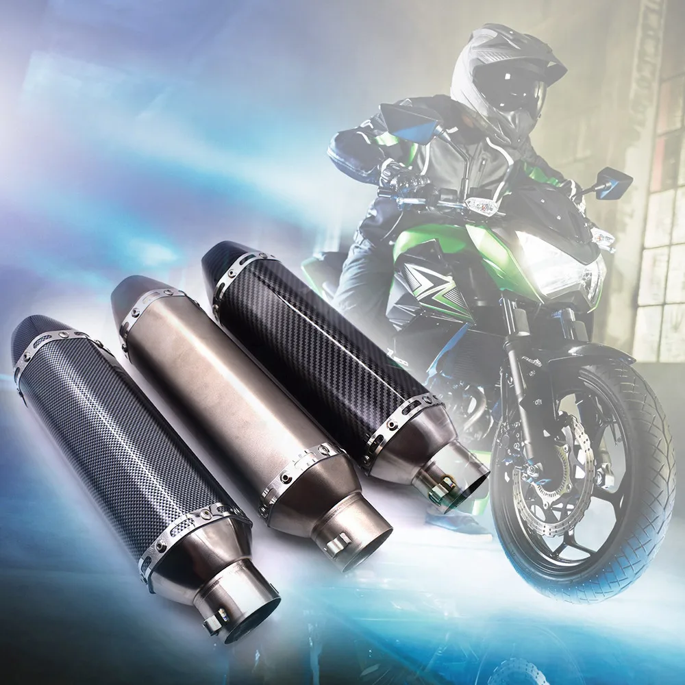 Универсальный глушитель выхлопной трубы Akrapovic 36 51 мм для мотоцикла