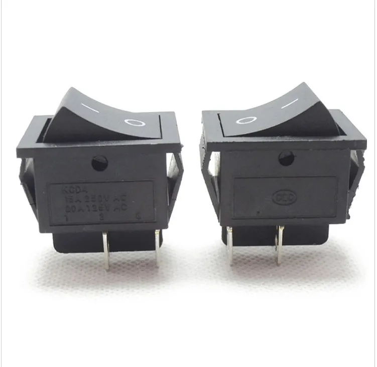 KCD4 4P 4PIN SPST вкл/выкл с светильник кой 25*31 мм клавишный переключатель 16 А 250 В
