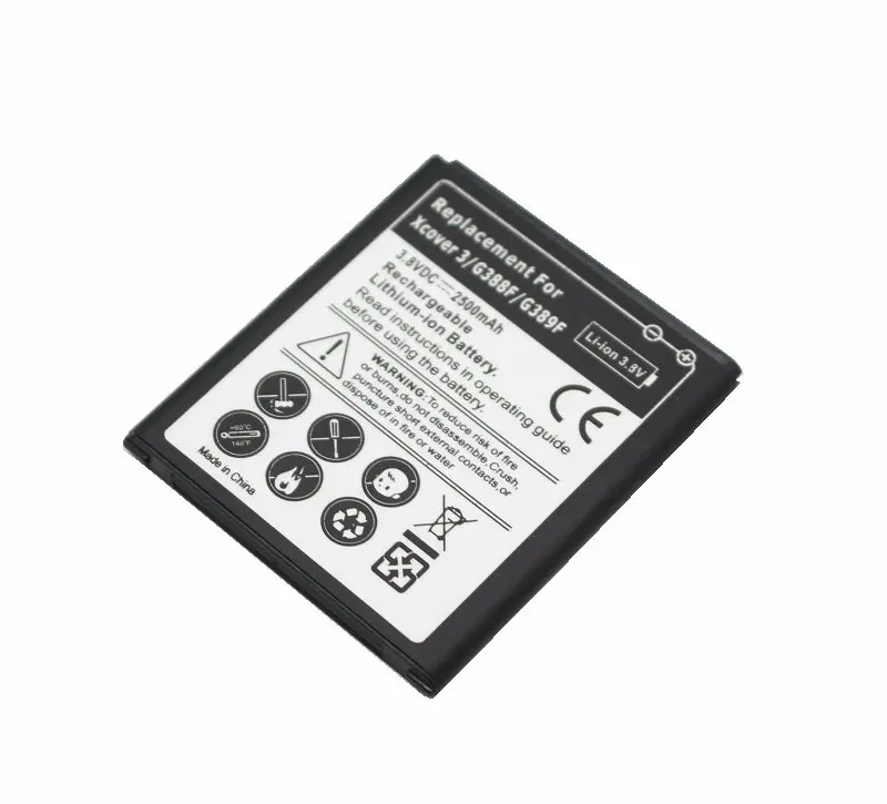 1x2500 мА/ч EB BG388BBE 3.8VDC xcover3 запасная батарея для Samsung Galaxy Xcover 3 G388 G388F G389F G388D N533 SC