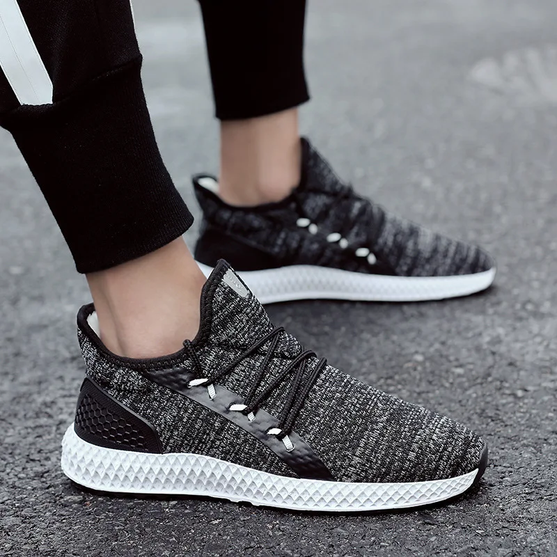 Fashion Men Casual Shoes Sneakers Breathable Comfortable Trainers Flats Lace Up Male Adult Footwear | Обувь