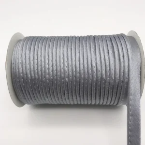 Полиэфирная атласная косая лента, косая лента со шнуром, DIY косая лента, размер: 10 мм-12 мм, 25 ярдов Зеленый, розовый цвет - Цвет: grey1