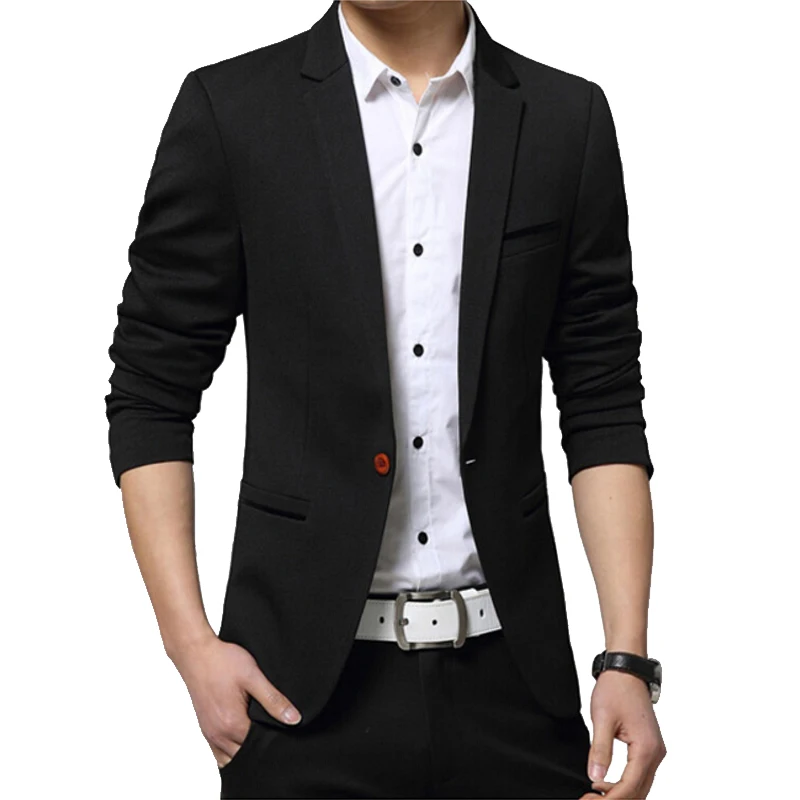 Blazer Men Causal Cotton Costume Homme Jacket masculino Jaqueta Masculina Wedding dress Plus size 5XL Suit | Мужская одежда