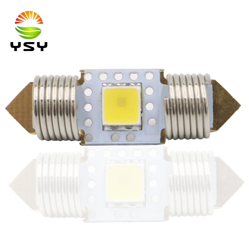 YSY высокое качество 31 мм 36 39 41 C5W C10W супер яркий 5050 1 SMD фонарь внутренняя лампа Doom