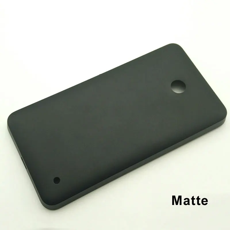 Матовый чехол на заднюю панель для Nokia lumia 630 635 сменный жесткий чехол на батарейку для lumia 636 638 с боковой кнопкой - Цвет: 630 black cover