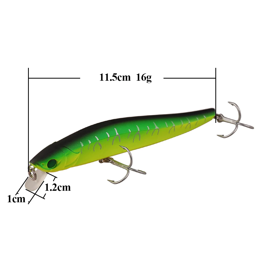 Блесна Smart Bait 115 мм/16 г искусственная французская приманка с крючком VMC плавающая 1