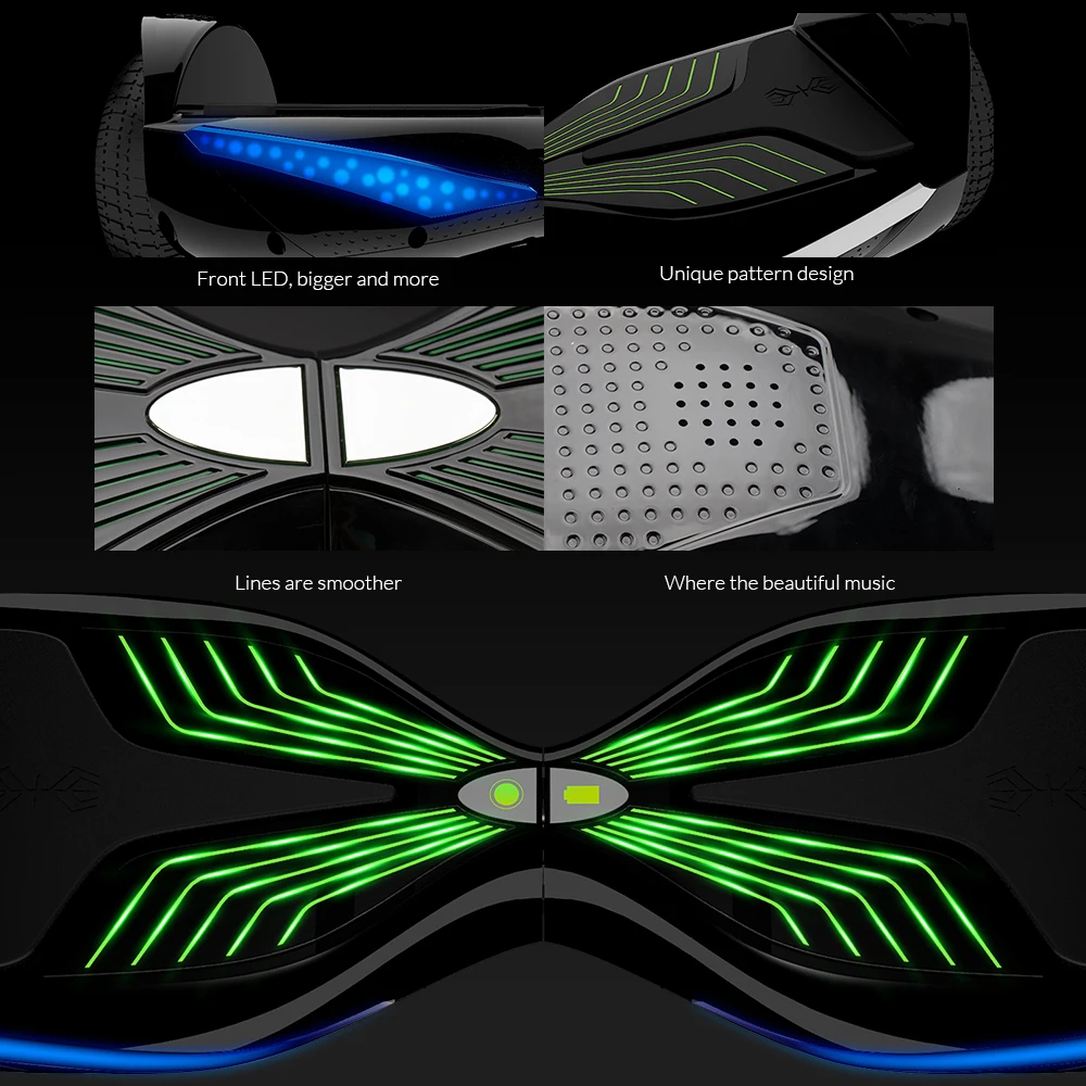 Koowheel K3 6 5 Дюймов Электрический Скутер Ховерборд с Bluetooth самобалансирующийся