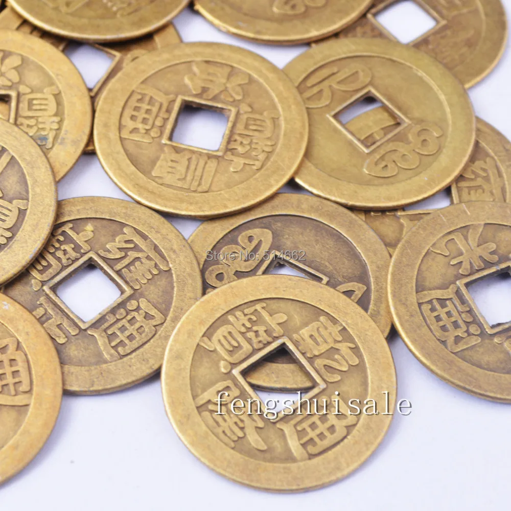 

5pcs Feng Shui I-ching Fortune Coin Dia:2.8cm Coins SKU:Y1027