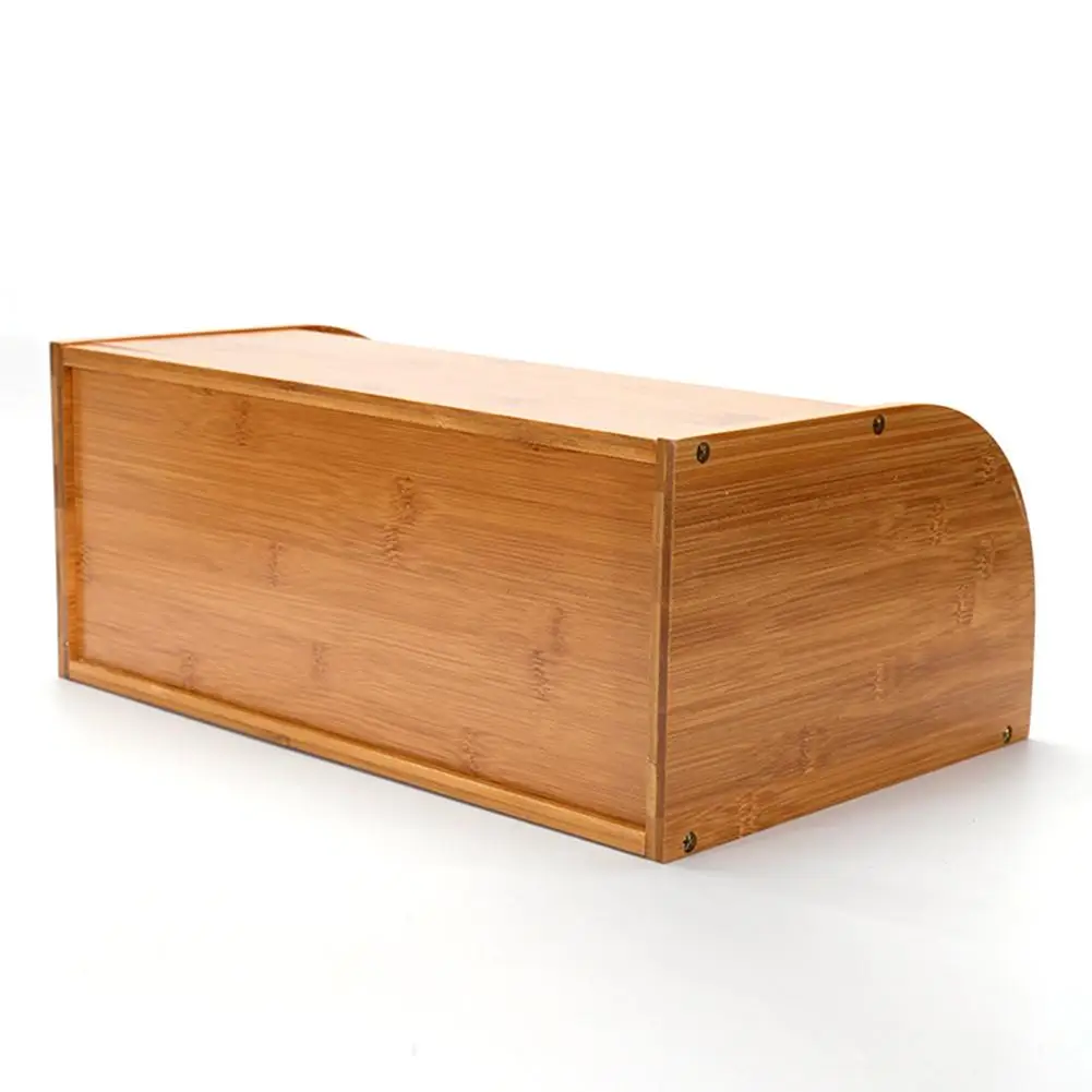 Безопасная и экологически чистая бамбуковая коробка для хлеба хранения Домашняя