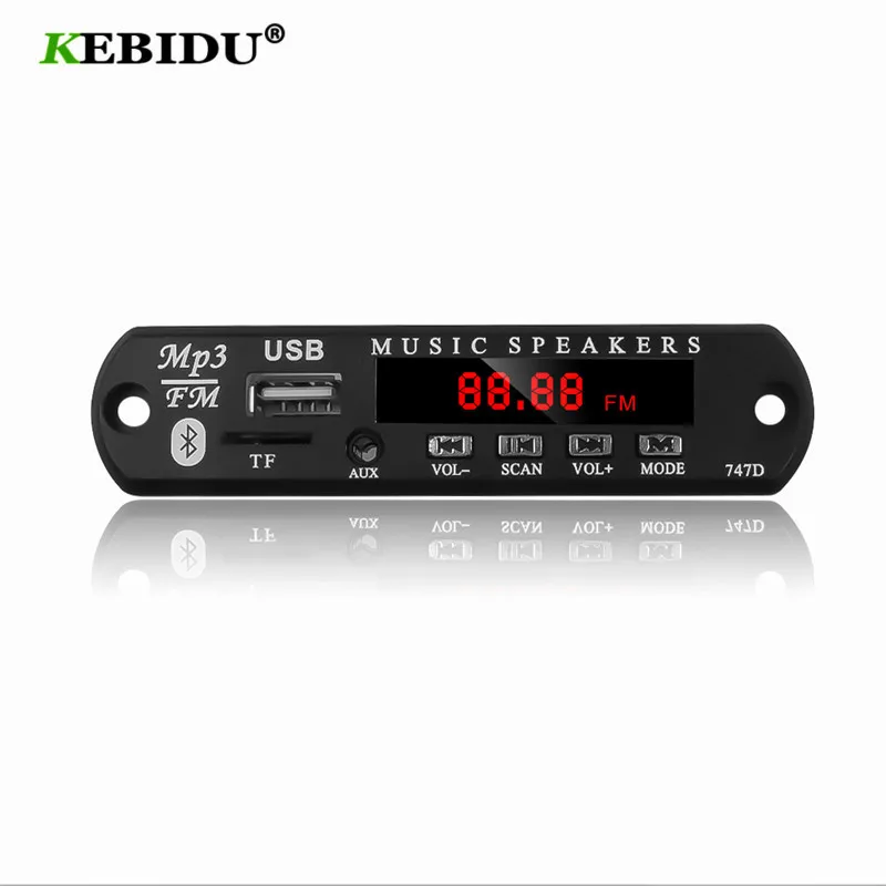 Bluetooth 12 в MP3 WMA декодер плата модуль Автомобильный комплект USB TF FM Радио