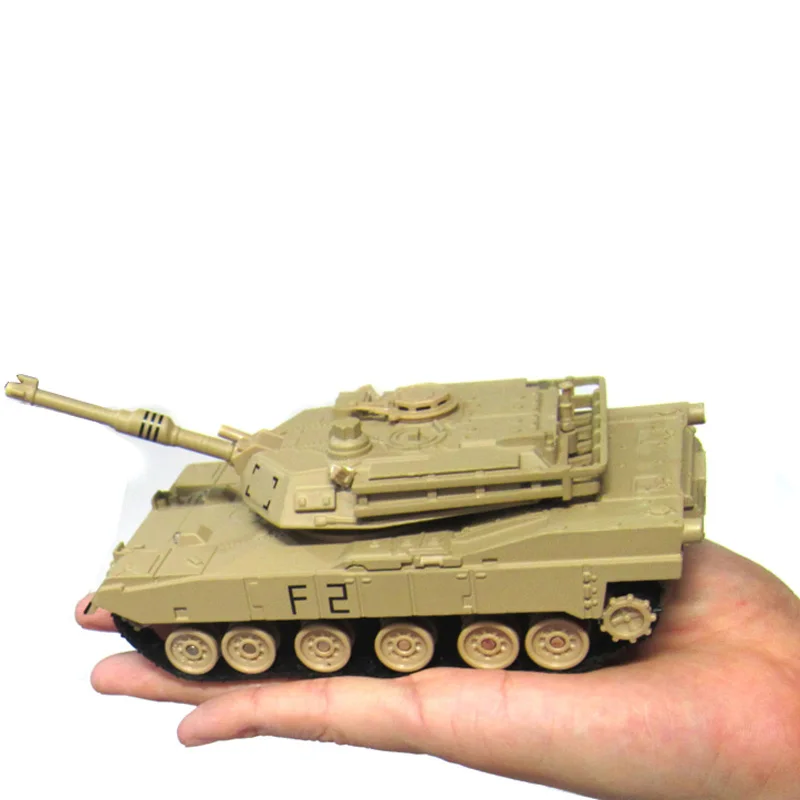 Сплав литья под давлением M1A2 военный боевой танк 1:48 с поворотом на 360 градусов