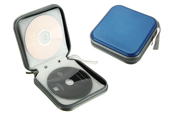 Сумка для хранения CD и DVD Портативная сумка 40 дисков органайзер Чехол-держатель-15