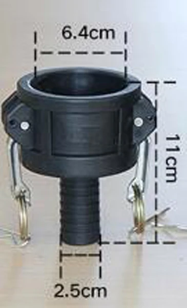 Сверхмощный Поли Camlock Муфта пожарный насос шланг фитинг шланг Хвост адаптер клапан