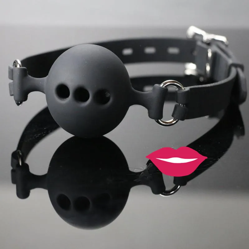 43 мм полностью силиконовый кляп для взрослых игра раб открытый рот Связывание