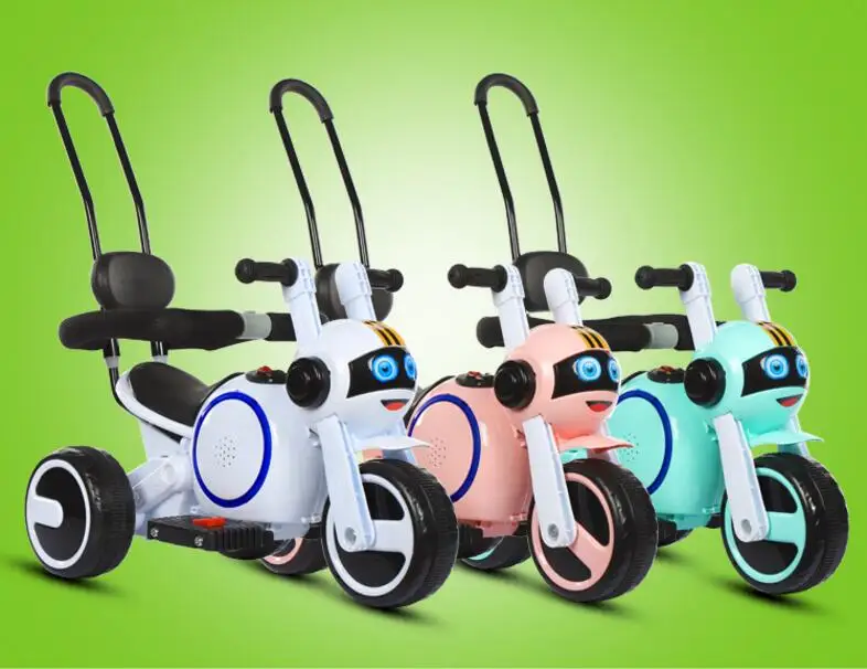 Детский Электрический мотоцикл трехколесный велосипед собака RechargeableToy Детский Электрический мотоцикл ноги ездить на автомобиле