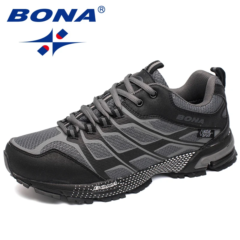 

Кроссовки мужские BONA, на шнуровке, с сетчатым верхом
