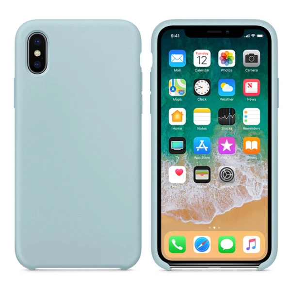 21 Gems Green Официальный силиконовый чехол для iPhone 7 8 Plus чехол для iPhone 6 S 6 S чехол для телефона s для iPhone XS MAX XR X Чехол без логотипа Coque - Цвет: 21 Gems Green