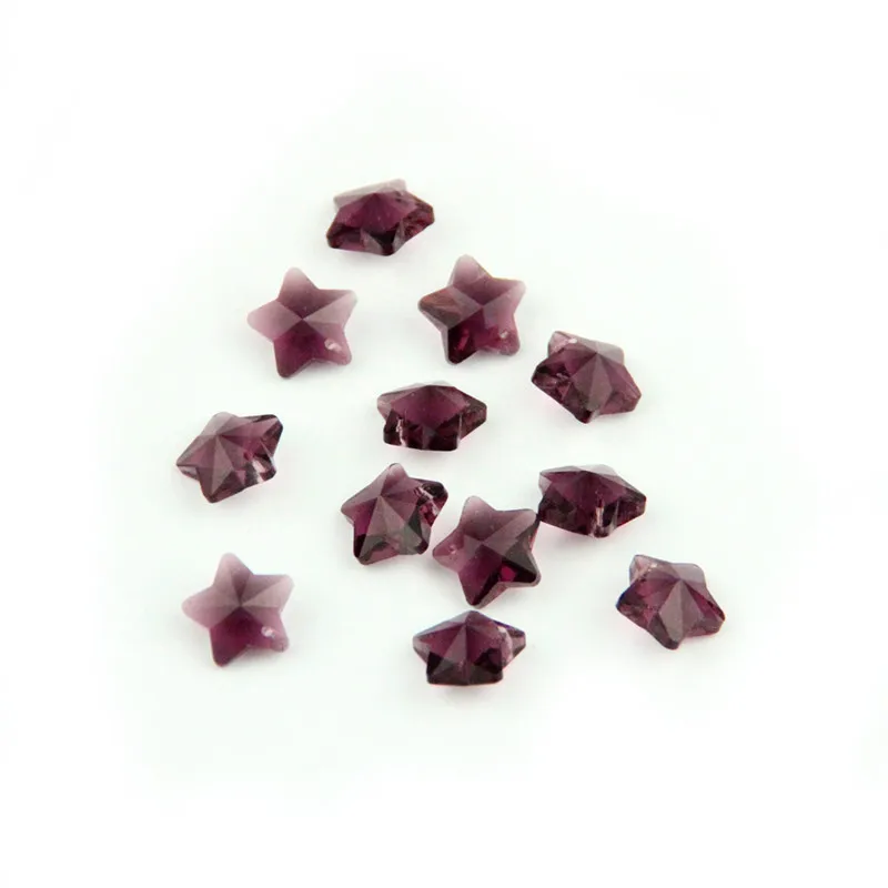 Новый стиль 100 шт. АМЕТИСТ 14 мм Хрустальные Звездные бусины с одним отверстием