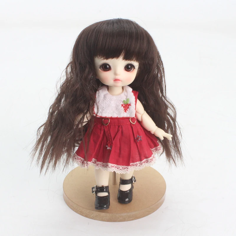 Bjd парик 5 6 дюймов 1/8 высокотемпературный boyvampire длинные вьющиеся волосы sd кукла