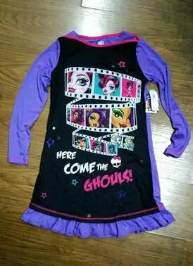 Новый Лидер продаж 2016 года Монстры средней школы Платье для маленьких девочек