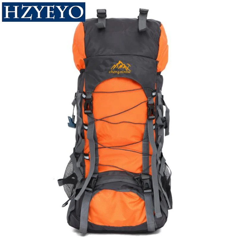 HZYEYO 60L открытый рюкзак Молл спортивная сумка Водонепроницаемый Кемпинг Пеший