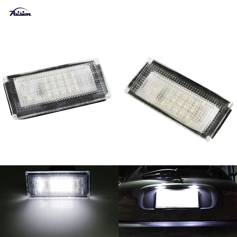 2 шт. водить автомобиль номерной знак светильник белого цвета для BMW Mini Cooper S R50 R52 R53