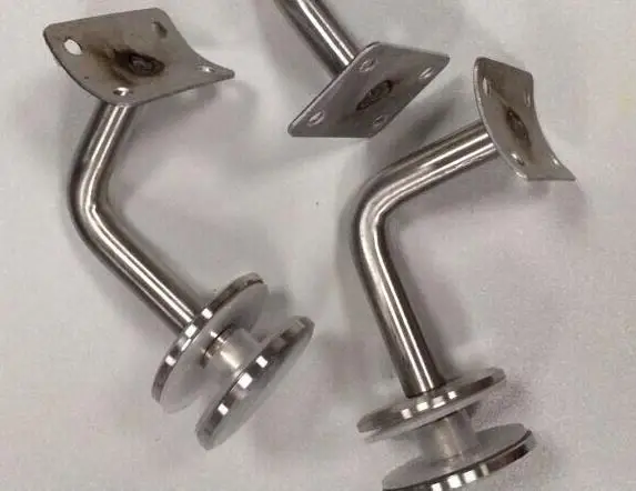 Бесплатная доставка плоский Топ перила подлокотник 304 нержавеющая сталь стекло