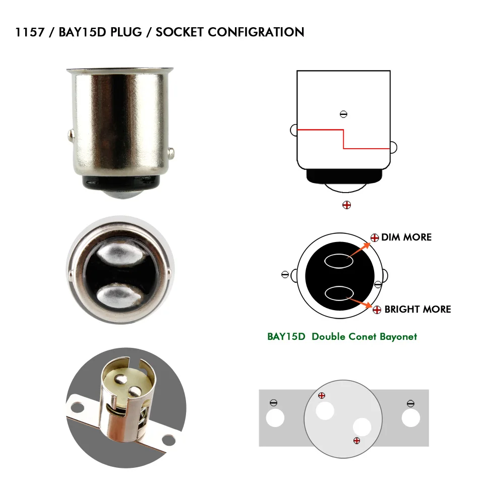 1 шт. T20 7443 W21/5 Вт T25 3157 P27/7 1157 Bay15d BAZ15D P21/5 розетка 27 2835 SMD СВЕТОДИОДНЫЙ Автомобильный