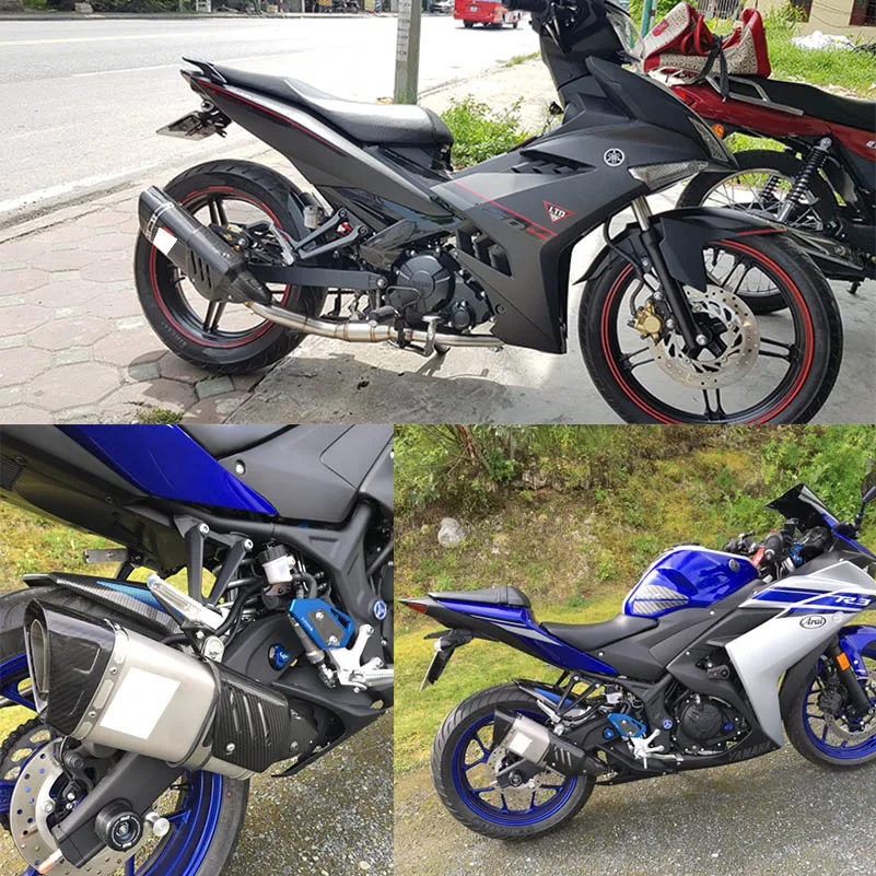 Для Yamaha YZF R1- в форме "Дэси" аксессуары Нержавеющая сталь изменение Escape, для езды на мотоцикле Запчасти для Yamaha YZF-R1