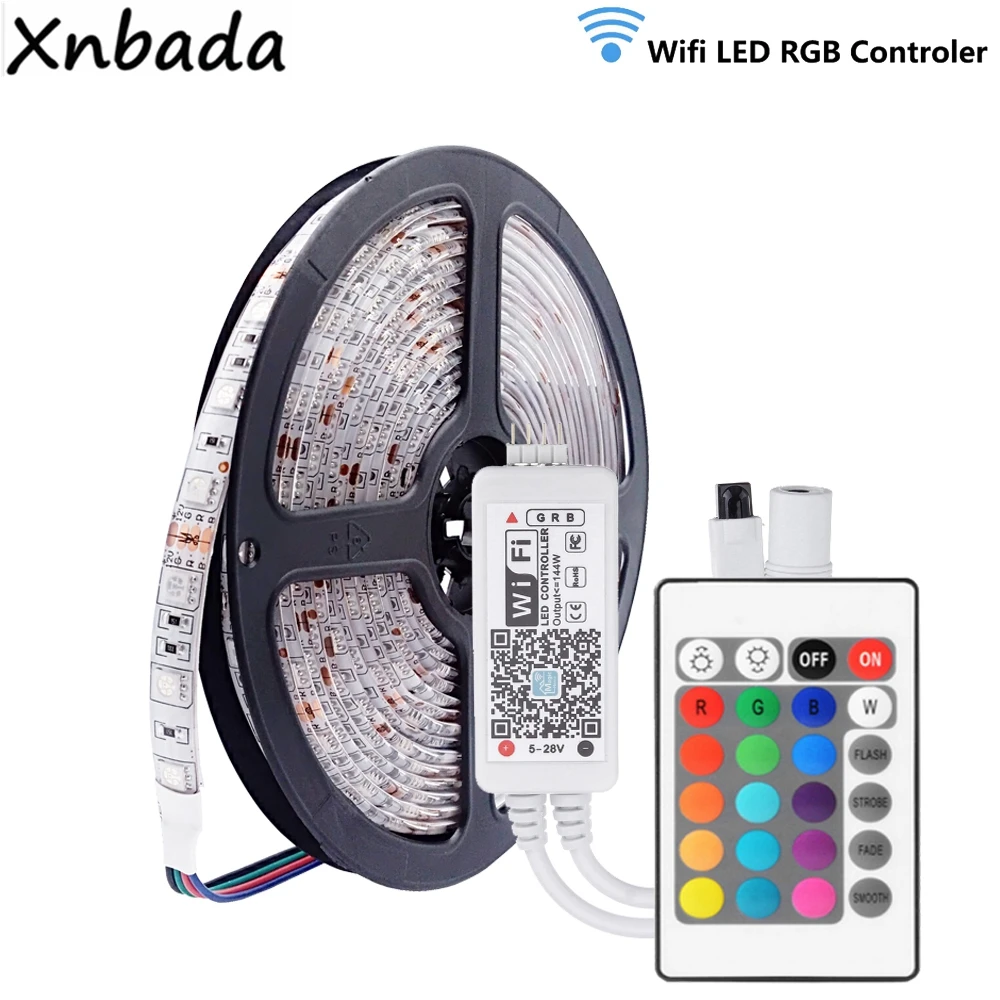 Светодиодная лента 5050SMD RGB 60 светодиодов/м гибкий светильник DC12V волшебный