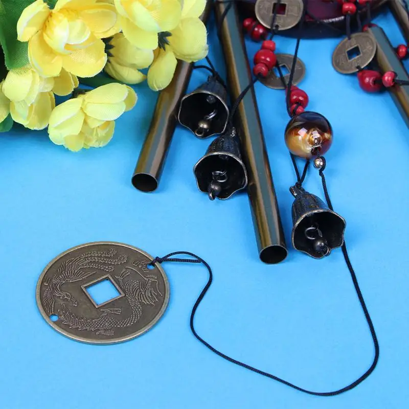 Удивительные 4 трубы 5 колокольчиков медный сплав Открытый Жилая колокольчики 60