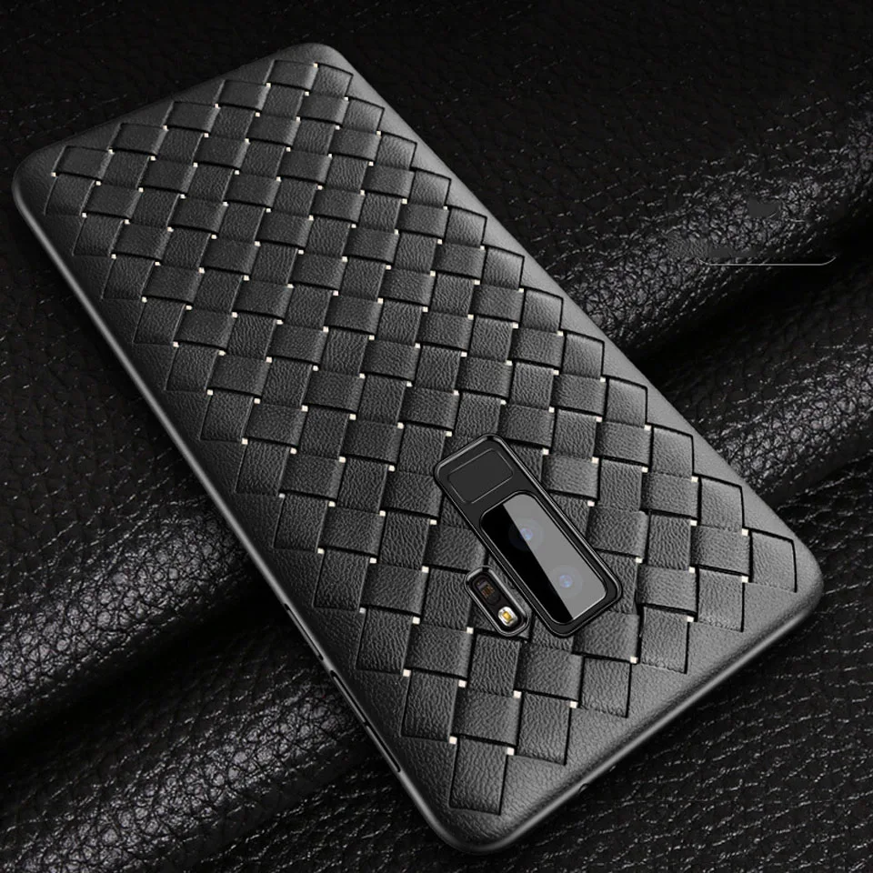 3D Weave Silicone Case For Samsung Galaxy S9 Plus S10 Lite S8 Note 9 8 A5 A7 2017 A8 J4 J6 J7 J8 2018 Cover TPU Soft Phone Cases |