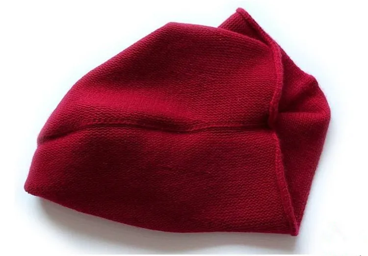 100% козья шерсть кашемир шапочки шапки большие толстые унисекс зимние бежевые