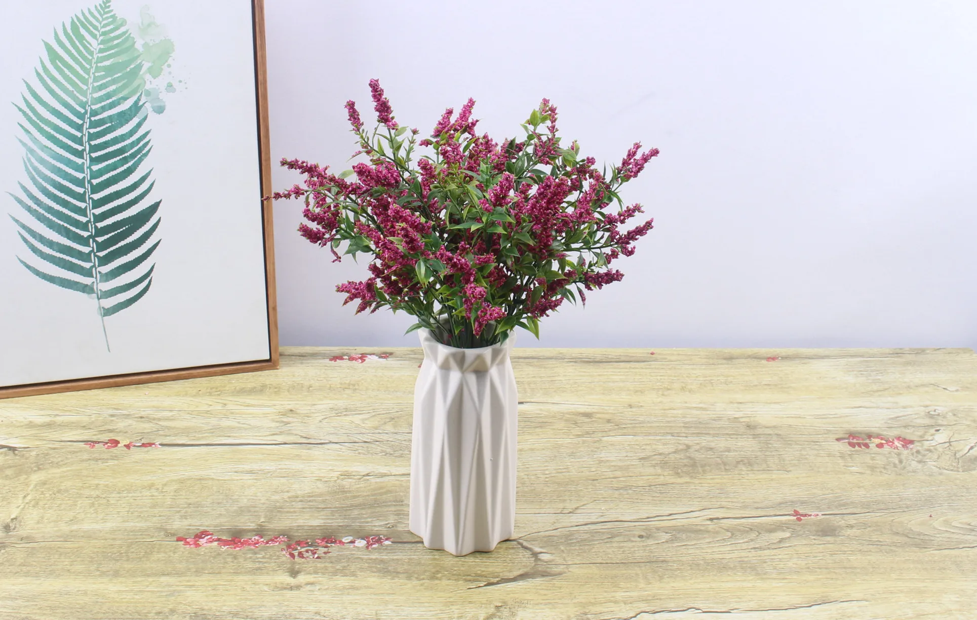 Цветы 1 букет пены цветок fleurs artificielles лаванды искусственный цветок букет для дома Свадебные украшения поддельные цвет
