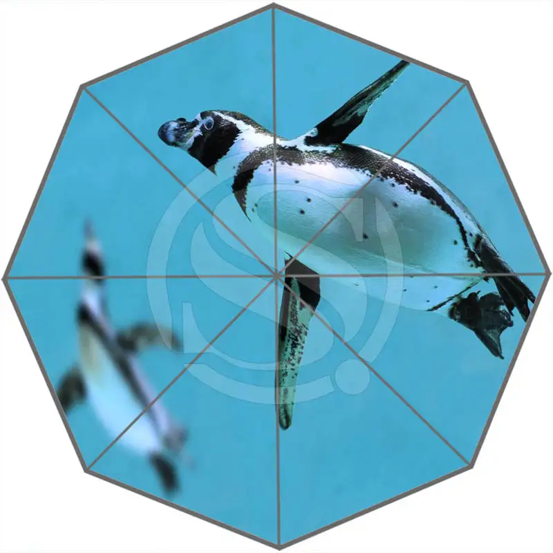 Hot Sale Cool Cute penguins Adults Universal Design Fashion Foldable Sun and Rain Umbrella Free Shipping SQ0602-P98 | Дом и сад