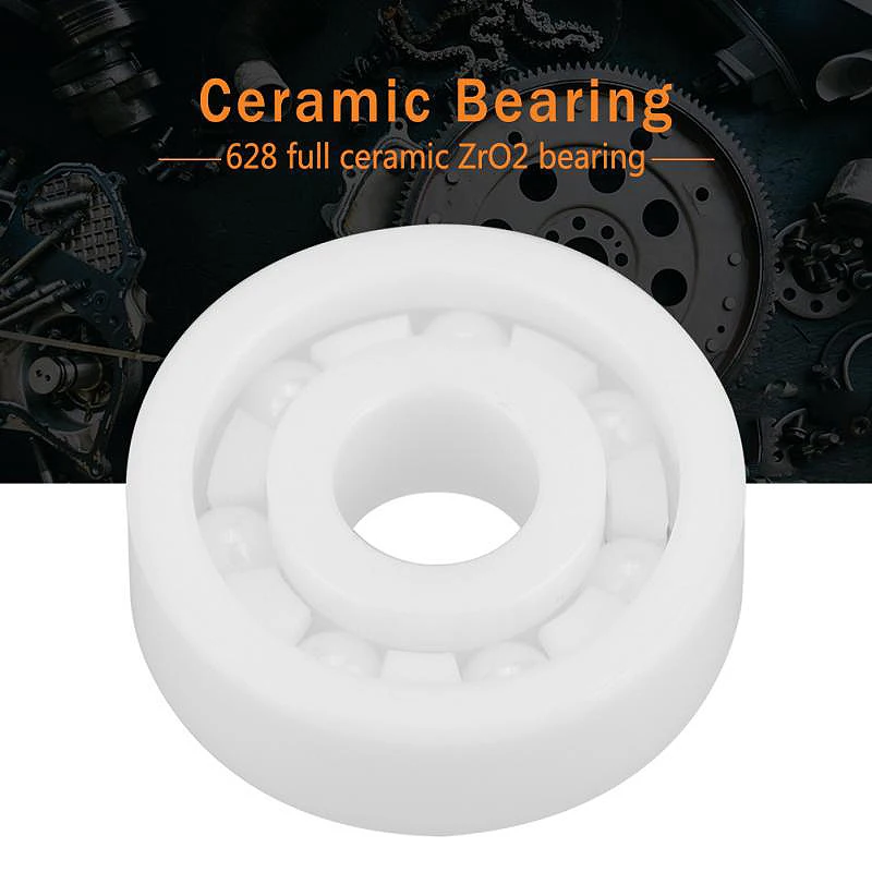 608Zr02-Zr02-Ptfe Full Ceramic Miniature Bearing 8X22X7 Id=8Mm Od=22Mm Width=7Mm