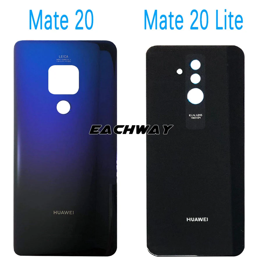 Крышка батарейного отсека для Huawei Mate 20 Lite задняя крышка корпуса Pro заднее стекло |
