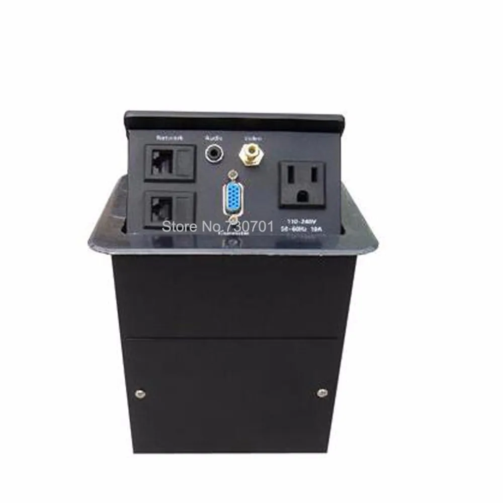 Гидравлическая газовая мебельная розетка коробка с Интернет RJ45 портами стол для