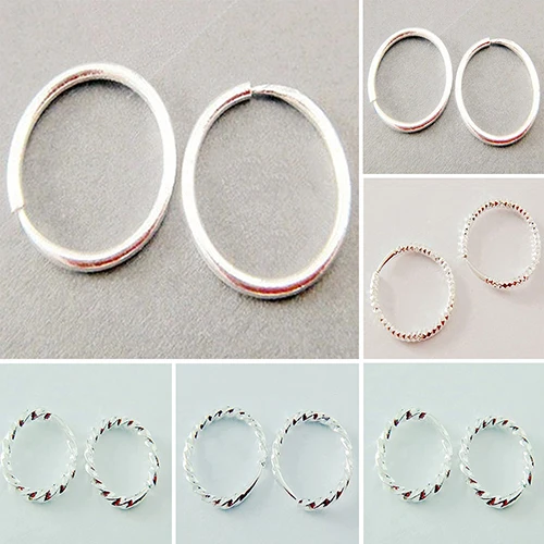 Новое поступление 2017 года 1 пара простой блестящей гладкой Малый большая волна