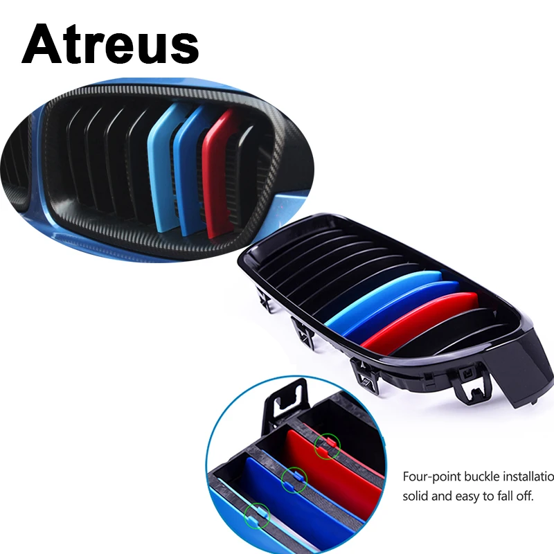 Atreus 3 шт. для BMW F30 F10 5 серии M Power Performance Motorsport 3D Автомобильные аксессуары Передняя