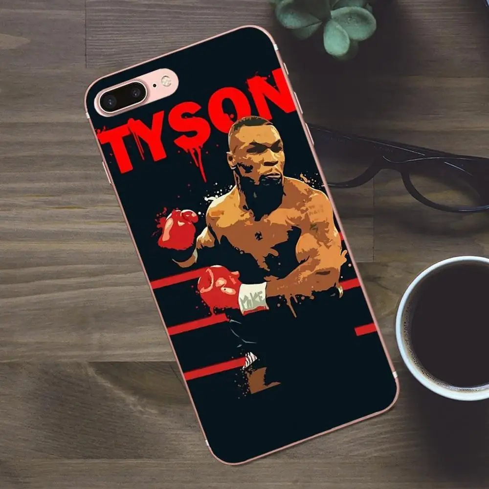 Мягкий оригинальный Tyson Punch Ring боксерский Спорт для Apple iPhone X 4 4S 5 5C SE 6 6S 7 8 Plus Galaxy A3 A5
