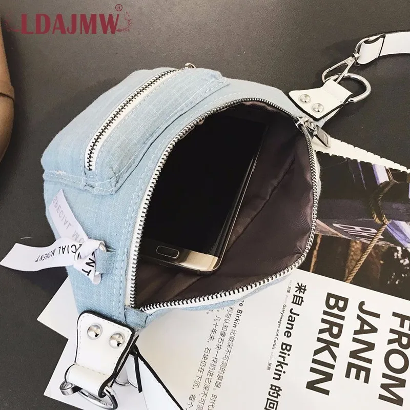 LDAJMW Модная Джинсовая Сумка на поясном ремне Женская поясные сумки женские