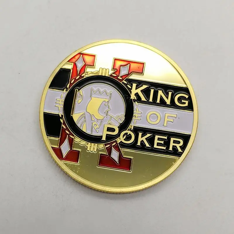 Chip Coins The King of Poker Card Coard Памятная коллекция монет сувениры|Безвалютные монеты| |