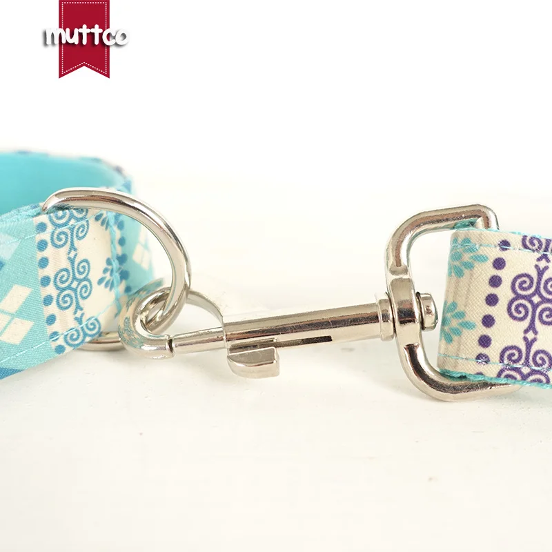 MUTTCO retailing high quality handmade collar fashionable Sapphire THE FOLK BLUE dog 5 sizes UDC023 | Дом и сад