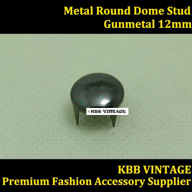 Металлическая круглая купольная шпилька 12 мм с 4 зубцами в стиле панк для