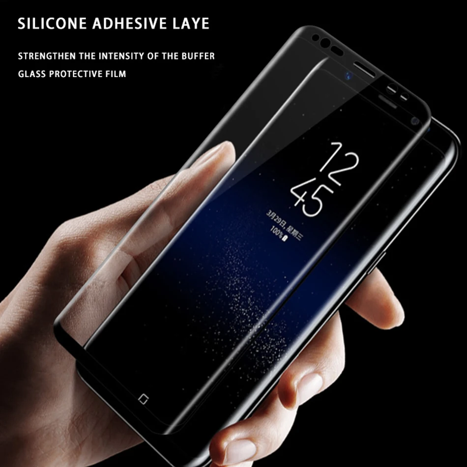 Tempered Glass for Samsung Galaxy S9 Plus Screen Protector on the 3D Note 8 Protective S8 S7 Edge | Мобильные телефоны и