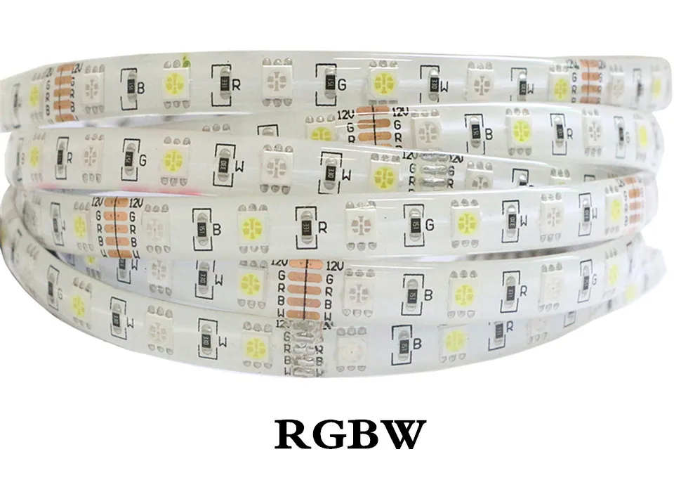 Светодиодная лента 5050 12 В RGB RGBW rgbww 12 В 5 м водонепроницаемая гибкая световая полоса 60 светодиодный/м светодиодный лента Luces лампа лента ТВ ПОДСВЕТКА
