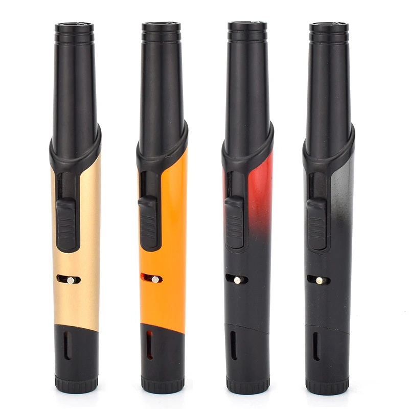 Честный легче чем газ бутан Jet зажигалка Один факел Пламя Крытый открытый